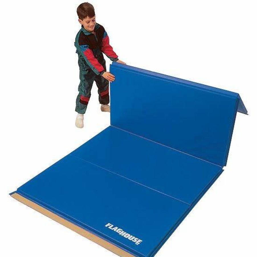 Physical Education * | Deluxe 2 Panel Mat 4 Sided Hook And Loop Fasteners 5 X 10