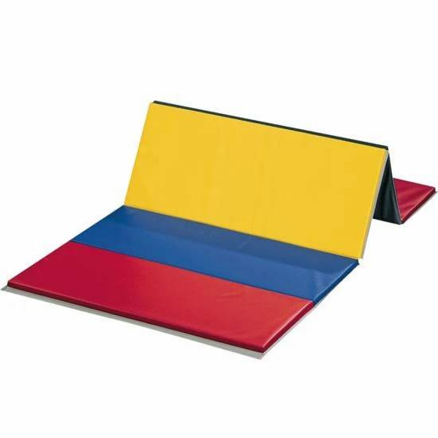 Sensory Solutions * | Polyethylene Pe Rainbow Mat 2 Side Hook And Loop Fasteners 2 Panel 4 X 8