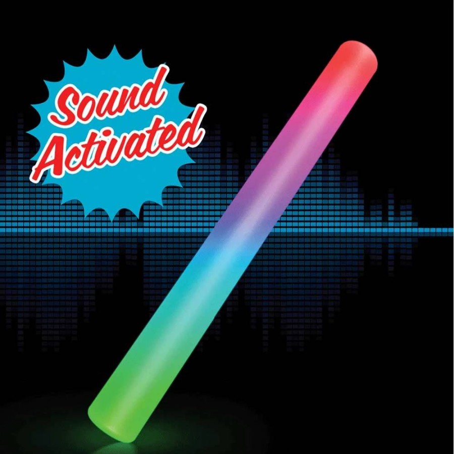 Sensory Solutions * | Multicolor Sound Activated Foam Cheer Sticks