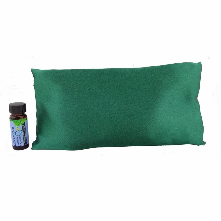 Sensory Solutions * | Sleepy Time Pillow Hunter Green Satin